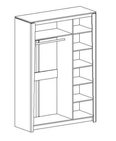 Шкаф трехдверный "Мальта" спальня Дуб винтерберг