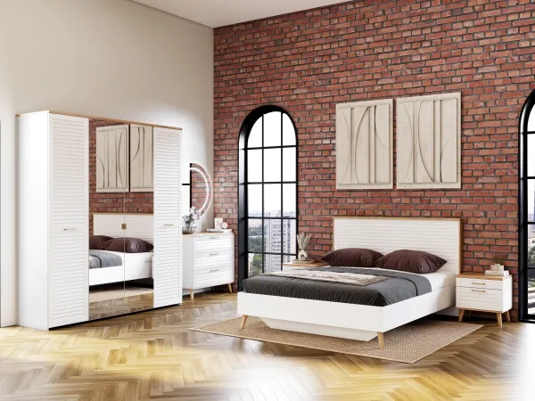 Спальный гарнитур "Гавана" композиция #2 Белый